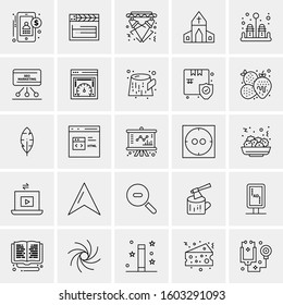 Set of 25 Universal Business Icons Vector