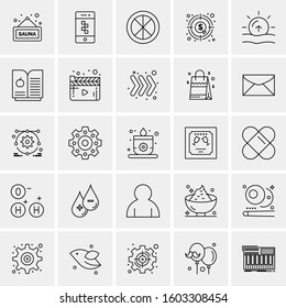 Set of 25 Universal Business Icons Vector