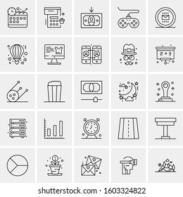 Set of 25 Universal Business Icons Vector