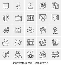 Set of 25 Universal Business Icons Vector
