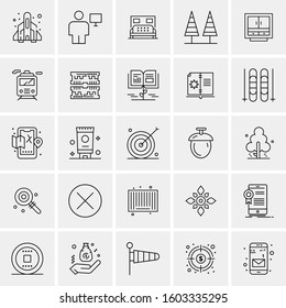 Set of 25 Universal Business Icons Vector
