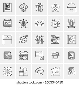 Set of 25 Universal Business Icons Vector