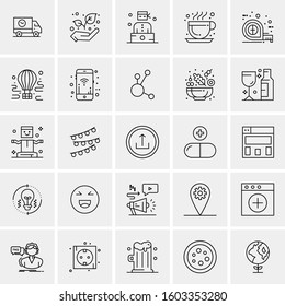 Set of 25 Universal Business Icons Vector