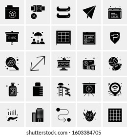 Set of 25 Universal Business Icons Vector