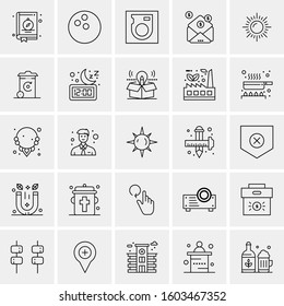 Set of 25 Universal Business Icons Vector
