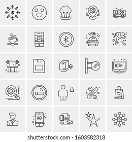 Set of 25 Universal Business Icons Vector
