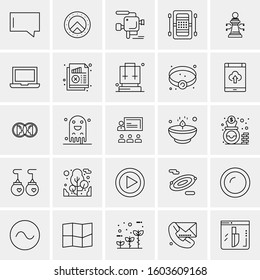 Set of 25 Universal Business Icons Vector