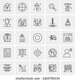 Set of 25 Universal Business Icons Vector