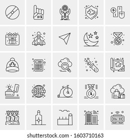 Set of 25 Universal Business Icons Vector