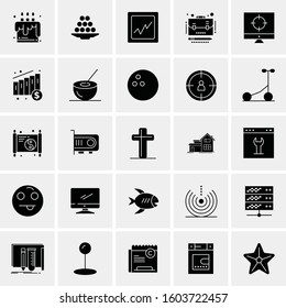 Set of 25 Universal Business Icons Vector