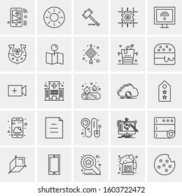 Set of 25 Universal Business Icons Vector