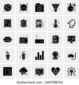 Set of 25 Universal Business Icons Vector
