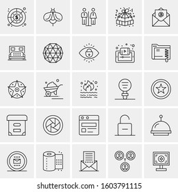 Set of 25 Universal Business Icons Vector