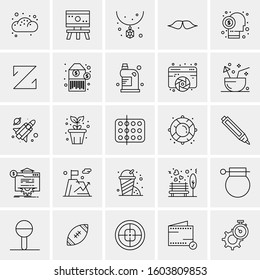 Set of 25 Universal Business Icons Vector