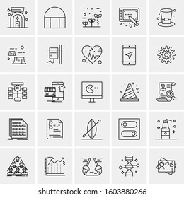 Set of 25 Universal Business Icons Vector