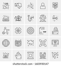 Set of 25 Universal Business Icons Vector
