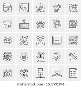 Set of 25 Universal Business Icons Vector