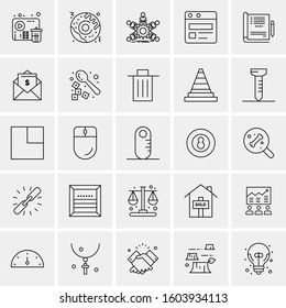 Set of 25 Universal Business Icons Vector