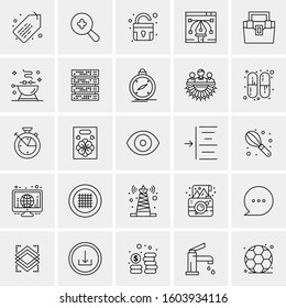 Set of 25 Universal Business Icons Vector