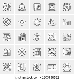 Set of 25 Universal Business Icons Vector