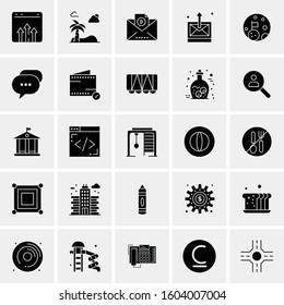 Set of 25 Universal Business Icons Vector