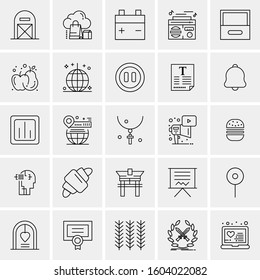 Set of 25 Universal Business Icons Vector