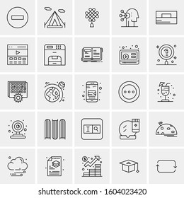 Set of 25 Universal Business Icons Vector