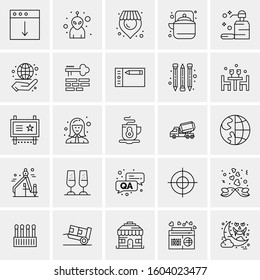 Set of 25 Universal Business Icons Vector