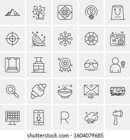 Set of 25 Universal Business Icons Vector