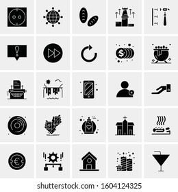 Set of 25 Universal Business Icons Vector