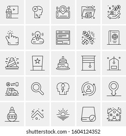 Set of 25 Universal Business Icons Vector