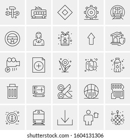 Set of 25 Universal Business Icons Vector