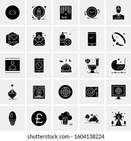 Set of 25 Universal Business Icons Vector