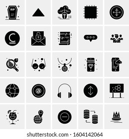 Set of 25 Universal Business Icons Vector