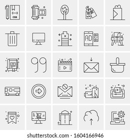 Set of 25 Universal Business Icons Vector