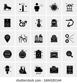 Set of 25 Universal Business Icons Vector