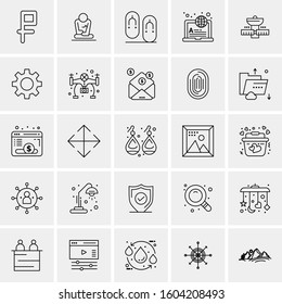 Set of 25 Universal Business Icons Vector