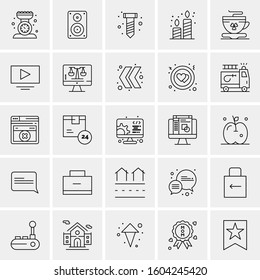 Set of 25 Universal Business Icons Vector