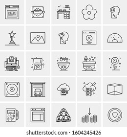 Set of 25 Universal Business Icons Vector
