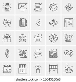 Set of 25 Universal Business Icons Vector