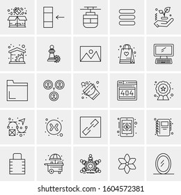 Set of 25 Universal Business Icons Vector
