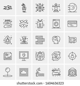Set of 25 Universal Business Icons Vector