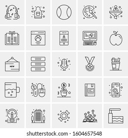 Set of 25 Universal Business Icons Vector