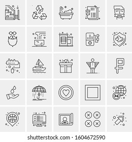Set of 25 Universal Business Icons Vector