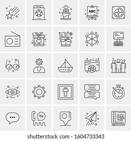 Set of 25 Universal Business Icons Vector
