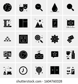 Set of 25 Universal Business Icons Vector