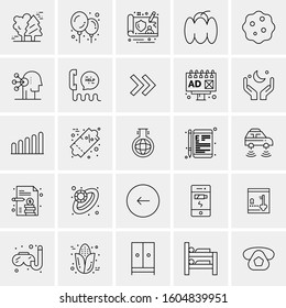 Set of 25 Universal Business Icons Vector