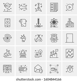 Set of 25 Universal Business Icons Vector