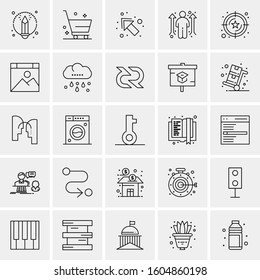 Set of 25 Universal Business Icons Vector