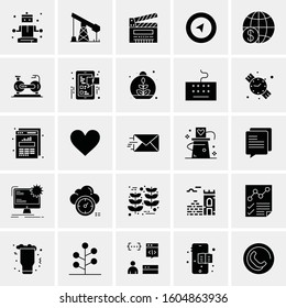 Set of 25 Universal Business Icons Vector